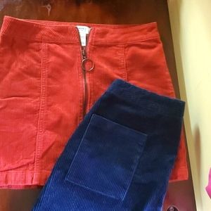 Corduroy skirts small 2 pair